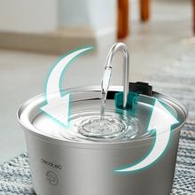 Pumba 3200 Refresh Inox Fontaine automatique pour animaux de compagnie d'une capacité de 3,2 litres, en acier inoxydable, avec design en cascade.