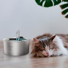 Pumba 3200 Refresh Inox Fontaine automatique pour animaux de compagnie d'une capacité de 3,2 litres, en acier inoxydable, avec design en cascade.