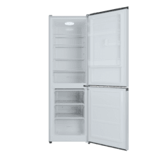 Bolero CoolMarket Combi 296 DF White Frigorífico combi en blanco con función DeFrost de 185x60cm, Volumen de conservación de 296 Litros, Iluminación interior y Cajón para frutas y verduras.