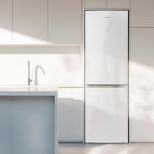 Bolero CoolMarket Combi 296 DF White Frigorífico combi en blanco con función DeFrost de 185x60cm, Volumen de conservación de 296 Litros, Iluminación interior y Cajón para frutas y verduras.