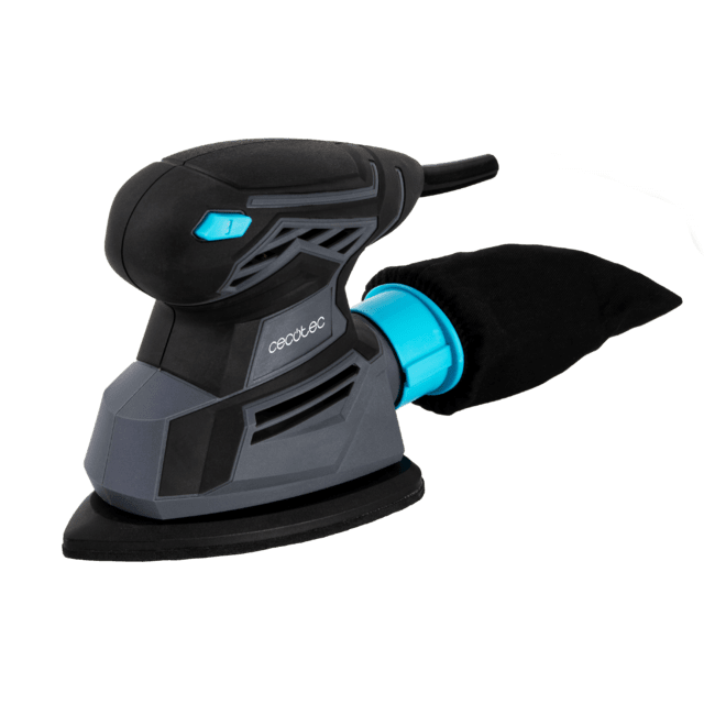 PerfectSurface 125 Delta EasyGo Ponceuse d'une puissance de 130 W. 13.500 tr/min. Design Delta. Accessoire FingerDetail et sac de transport. 12 rechanges inclus. Connexion à l'aspirateur et sac de collecte de poussière. Câble de 2 mètres.