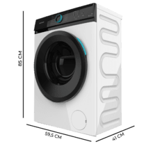 Bolero DressCode 6110 Inverter Lavadora de 6 kg de capacidad y 1200 rpm, 11 programas, Clase A-10%, Motor Inverter Plus, Steam Max, Drum Clean, Programa rápido 15', Delay Start y KidLock.