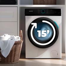 Bolero DressCode 6110 Inverter Lavadora de 6 kg de capacidad y 1200 rpm, 11 programas, Clase A-10%, Motor Inverter Plus, Steam Max, Drum Clean, Programa rápido 15', Delay Start y KidLock.