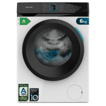 Bolero DressCode 6110 Inverter Lavadora de 6 kg de capacidad y 1200 rpm, 11 programas, Clase A-10%, Motor Inverter Plus, Steam Max, Drum Clean, Programa rápido 15', Delay Start y KidLock.