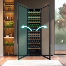 Bolero GrandSommelier Duo 176000 Black Vinoteca libre instalación, 195.5x59.5cm, 176 Botellas, Dual Cooling, 2 Zonas temperatura, Rango 5-20ºC, Display LED, Doble Vidrio UV, 12 Bandejas madera, luz LED, Alarma temperatura y puerta, Filtro carbón activo, Compresor.