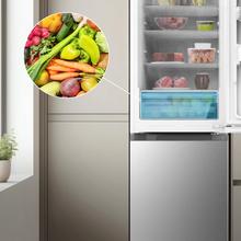 Bolero CoolMarket Combi 296 DF WD Inox Frigorífico combi en inox con función DeFrost de 185x60cm, Volumen de conservación de 296 Litros, dispensador de agua integrado, Iluminación interior y Cajón para frutas y verduras.