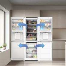 Bolero CoolMarket Combi 296 DF WD Inox Frigorífico combi en inox con función DeFrost de 185x60cm, Volumen de conservación de 296 Litros, dispensador de agua integrado, Iluminación interior y Cajón para frutas y verduras.