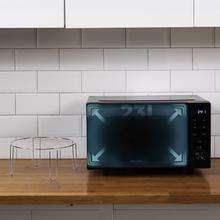 Proclean 6140 Flatbet Door Micro-ondas digital com botões tácteis e botão 23L e 800W com grill de 1000W.