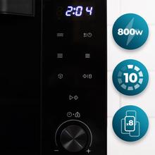 Proclean 6140 Door Microondas digital con botones táctiles y knob de 23L y 800W con grill de 1000W.