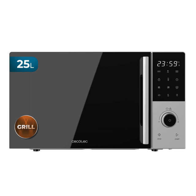 Proclean 2500 Microondas digital con botones táctiles y knob de 25L y 850W.