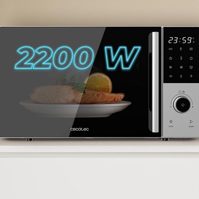 Proclean 2500 Microondas digital con botones táctiles y knob de 25L y 850W.