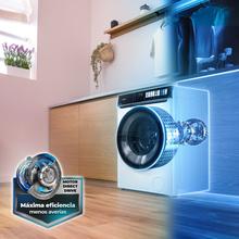 Bolero DressCode 8970 Direct Drive Lavadora de 8 kg color blanco y clase A, con motor Direct Drive y  1400 rpm, 11 programas, pantallaFullColor, puerta XXL y función vapor SteamMax, Spa Care, Soil Level, Delay End, My Fav, luz interior, Drum Clean Plus y Stop&Go