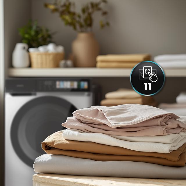 Bolero DressCode 8970 Direct Drive Lavadora de 8 kg color blanco y clase A, con motor Direct Drive y  1400 rpm, 11 programas, pantallaFullColor, puerta XXL y función vapor SteamMax, Spa Care, Soil Level, Delay End, My Fav, luz interior, Drum Clean Plus y Stop&Go