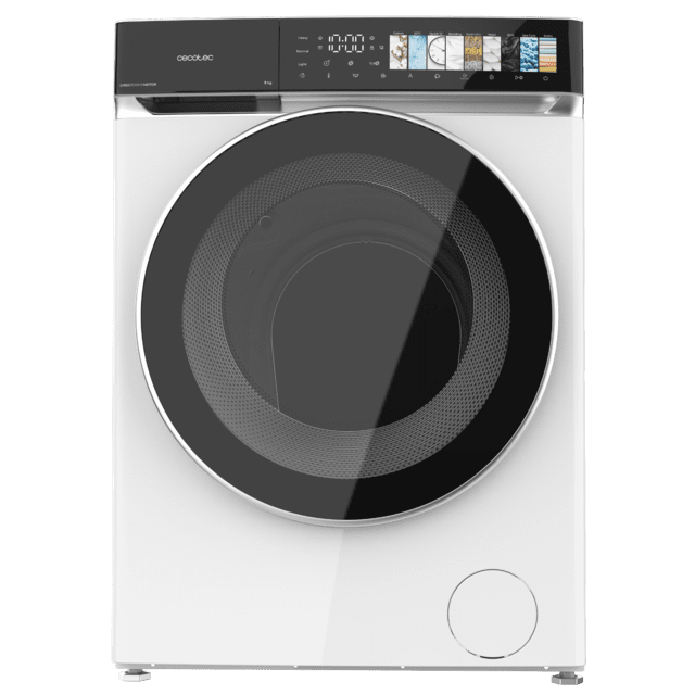 Bolero DressCode 8970 Direct Drive Lavadora de 8 kg color blanco y clase A, con motor Direct Drive y  1400 rpm, 11 programas, pantallaFullColor, puerta XXL y función vapor SteamMax, Spa Care, Soil Level, Delay End, My Fav, luz interior, Drum Clean Plus y Stop&Go