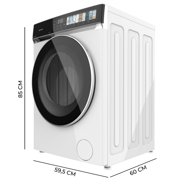 Bolero DressCode 8970 Direct Drive Lavadora de 8 kg color blanco y clase A, con motor Direct Drive y  1400 rpm, 11 programas, pantallaFullColor, puerta XXL y función vapor SteamMax, Spa Care, Soil Level, Delay End, My Fav, luz interior, Drum Clean Plus y Stop&Go