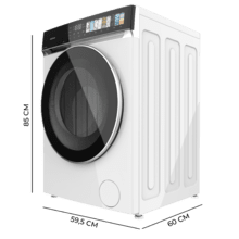 Bolero DressCode 8970 Direct Drive Lavadora de 8 kg color blanco y clase A, con motor Direct Drive y  1400 rpm, 11 programas, pantallaFullColor, puerta XXL y función vapor SteamMax, Spa Care, Soil Level, Delay End, My Fav, luz interior, Drum Clean Plus y Stop&Go
