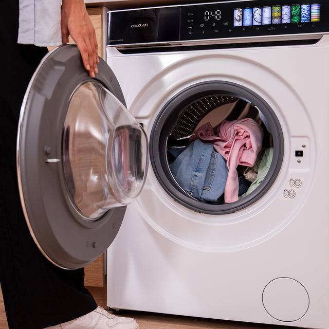 Bolero DressCode 9970 Direct Drive Lavadora de 9 kg color blanco y clase A, con motor Direct Drive y  1400 rpm, 11 programas, pantallaFullColor, puerta XXL y función vapor SteamMax, Spa Care, Soil Level, Delay End, My Fav, luz interior, Drum Clean Plus y Stop&Go