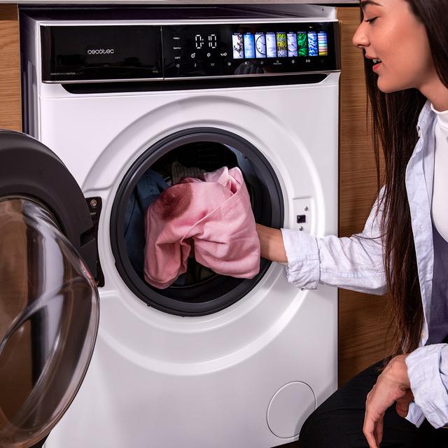 Bolero DressCode 9970 Direct Drive Lavadora de 9 kg color blanco y clase A, con motor Direct Drive y  1400 rpm, 11 programas, pantallaFullColor, puerta XXL y función vapor SteamMax, Spa Care, Soil Level, Delay End, My Fav, luz interior, Drum Clean Plus y Stop&Go
