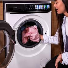 Bolero DressCode 9970 Direct Drive Lavadora de 9 kg color blanco y clase A, con motor Direct Drive y  1400 rpm, 11 programas, pantallaFullColor, puerta XXL y función vapor SteamMax, Spa Care, Soil Level, Delay End, My Fav, luz interior, Drum Clean Plus y Stop&Go