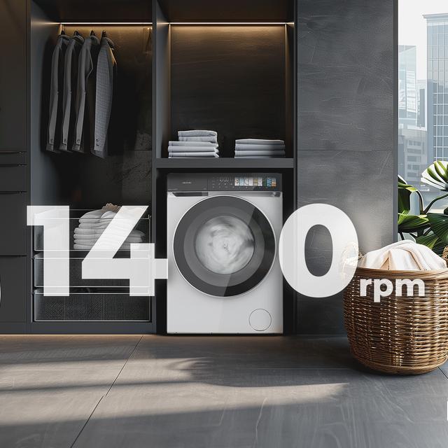 Bolero DressCode 9970 Direct Drive Lavadora de 9 kg color blanco y clase A, con motor Direct Drive y  1400 rpm, 11 programas, pantallaFullColor, puerta XXL y función vapor SteamMax, Spa Care, Soil Level, Delay End, My Fav, luz interior, Drum Clean Plus y Stop&Go
