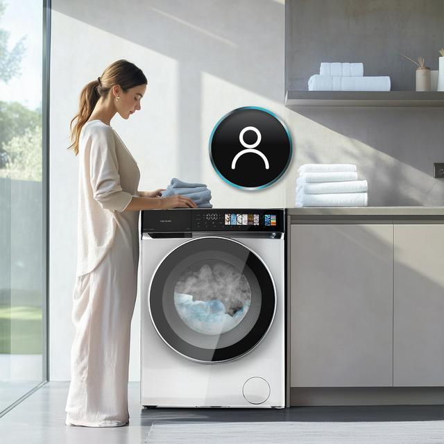 Bolero DressCode 9970 Direct Drive Lavadora de 9 kg color blanco y clase A, con motor Direct Drive y  1400 rpm, 11 programas, pantallaFullColor, puerta XXL y función vapor SteamMax, Spa Care, Soil Level, Delay End, My Fav, luz interior, Drum Clean Plus y Stop&Go