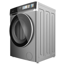 Bolero DressCode 9970 Direct Drive Steel Lavadora de 9 kg color steel y clase A, con motor Direct Drive y  1400 rpm, 11 programas, pantalla FullColor, puerta XXL y función vapor SteamMax, Spa Care, Soil Level, Delay End, My Fav, luz interior, Drum Clean Plus y Stop&Go