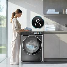 Bolero DressCode 9970 Direct Drive Steel Lavadora de 9 kg color steel y clase A, con motor Direct Drive y  1400 rpm, 11 programas, pantalla FullColor, puerta XXL y función vapor SteamMax, Spa Care, Soil Level, Delay End, My Fav, luz interior, Drum Clean Plus y Stop&Go