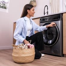 Bolero DressCode 9970 Direct Drive Steel Lavadora de 9 kg color steel y clase A, con motor Direct Drive y  1400 rpm, 11 programas, pantalla FullColor, puerta XXL y función vapor SteamMax, Spa Care, Soil Level, Delay End, My Fav, luz interior, Drum Clean Plus y Stop&Go