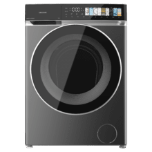 Bolero DressCode 9970 Direct Drive Steel Lavadora de 9 kg color steel y clase A, con motor Direct Drive y  1400 rpm, 11 programas, pantalla FullColor, puerta XXL y función vapor SteamMax, Spa Care, Soil Level, Delay End, My Fav, luz interior, Drum Clean Plus y Stop&Go