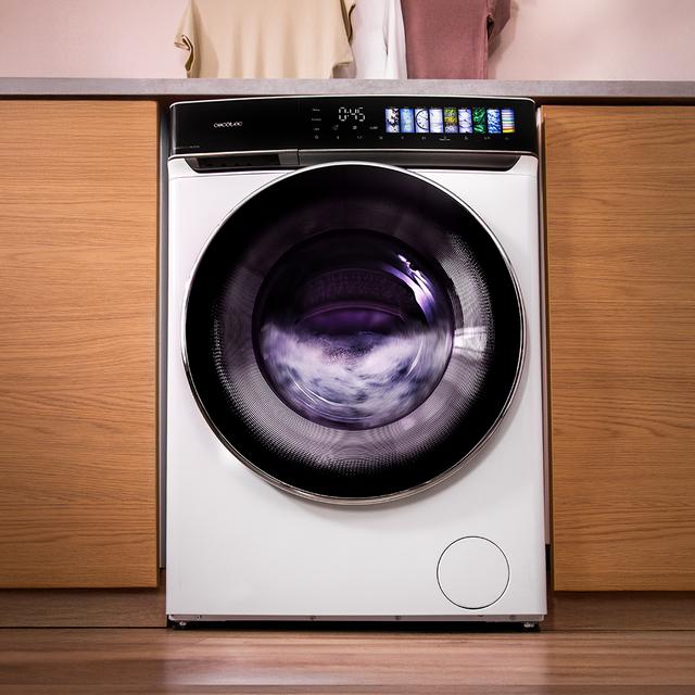 Bolero DressCode 10970 Direct Drive Lavadora de 10 kg color blanco y clase A, con motor Direct Drive y  1400 rpm, 11 programas, pantalla FullColor, puerta XXL y función vapor SteamMax, Spa Care, Soil Level, Delay End, My Fav, luz interior, Drum Clean Plus y Stop&Go