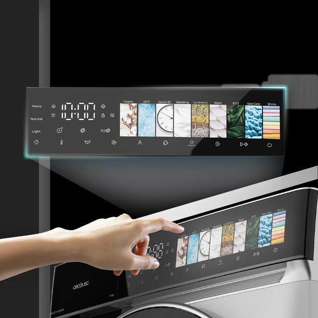 Bolero DressCode 10970 Direct Drive Lavadora de 10 kg color blanco y clase A, con motor Direct Drive y  1400 rpm, 11 programas, pantalla FullColor, puerta XXL y función vapor SteamMax, Spa Care, Soil Level, Delay End, My Fav, luz interior, Drum Clean Plus y Stop&Go