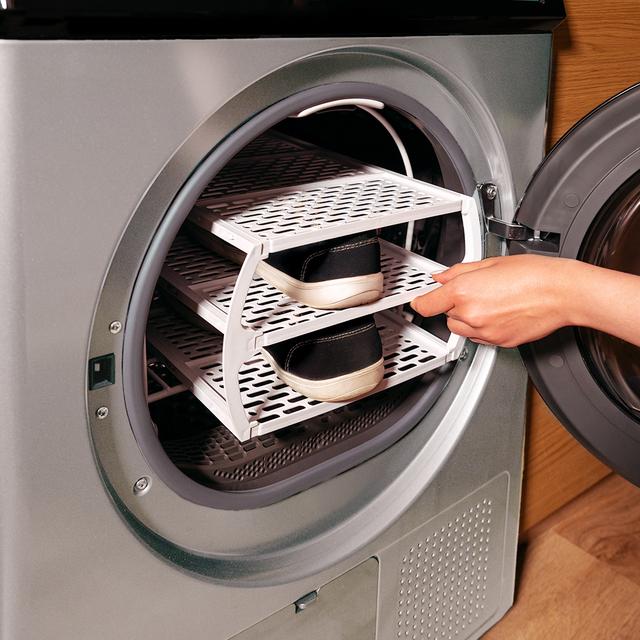 Bolero Dresscode Dry 10350 Secadora bomba de calor blanca con capacidad de 10kg, clase A++, 14 programas con secado automático y funciones Spa Care, Planchado fácil, Pro Care, 4 niveles de intensidad de secado, tambor inox, Delay Start, Stop&Go, KidLock, accesorio para zapatos y Diamond Care