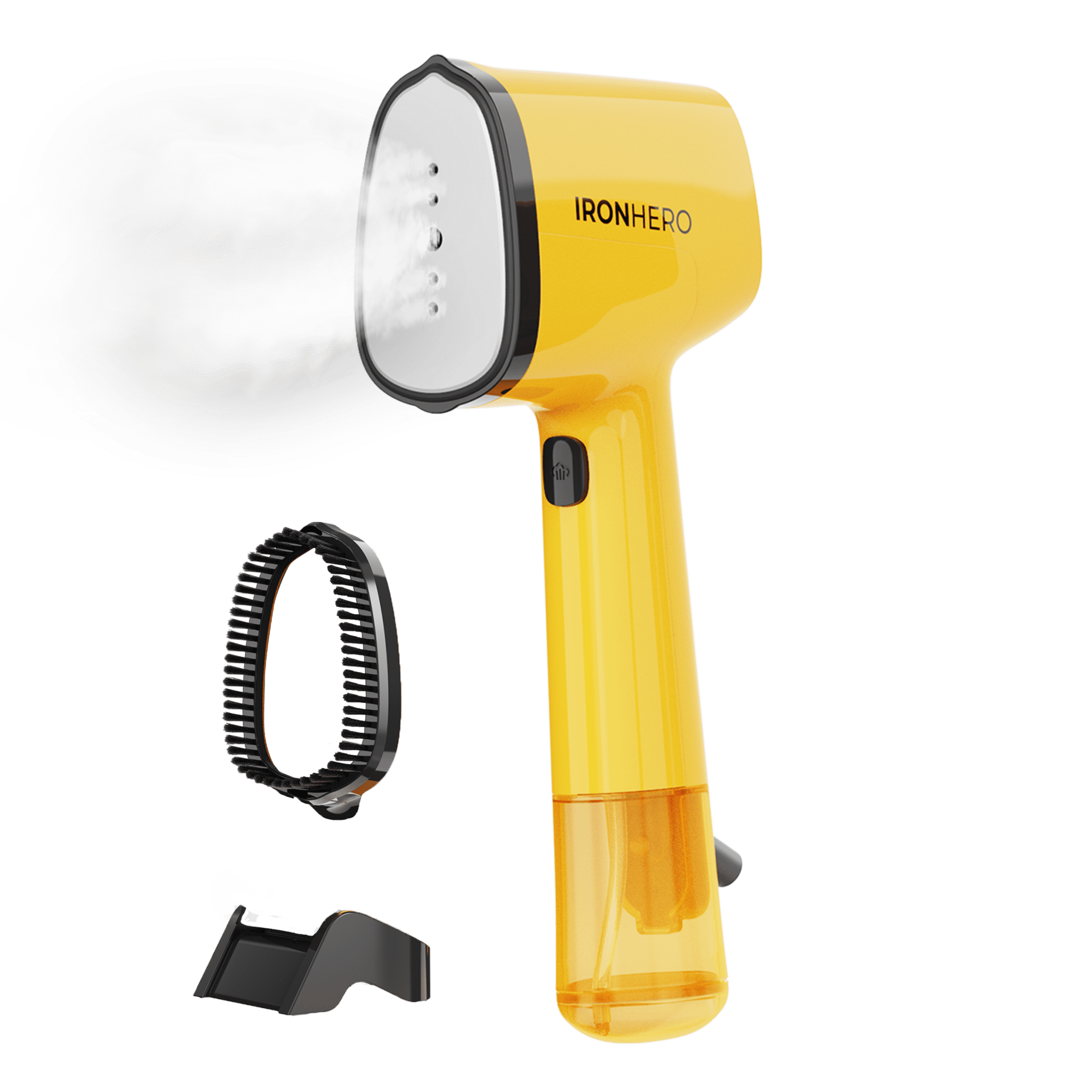 Plancha Vertical CECOTEC IronHero V-1500 Essential Yellow con cepillo y soporte