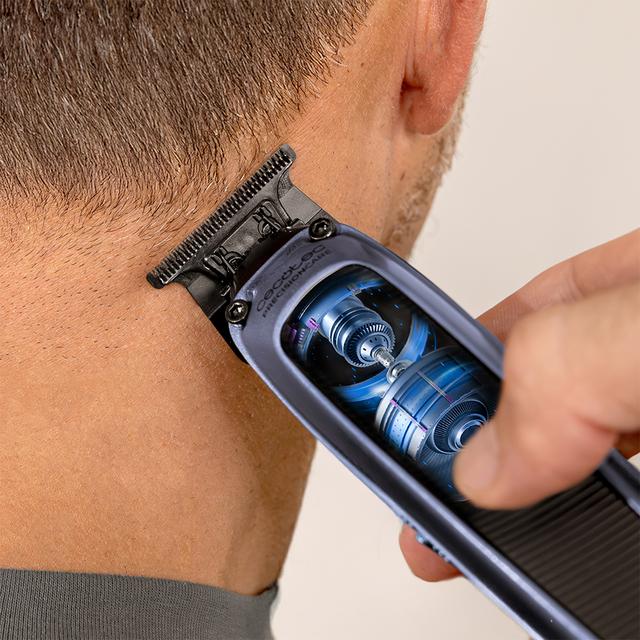 PrecisionCare Expert Diamond Recortadora y perfiladora brushless a batería con 7200 rpm y con cuchilla DLC de diamante negro