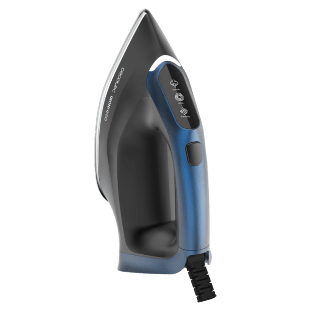 IronHero H-3000 Station Geyser Centro de planchado vertical de 3000W con suela cerámica para un deslizamiento suave y eficiente. Genera 155g/min de vapor, ideal para eliminar arrugas y tratar tejidos gruesos. Cuenta con bomba de agua automática y sistema antigoteo. Incluye pantalla táctil, que ajusta automáticamente el vapor.Su doble sistema antical y tecnología Cyclo Clean aseguran un vapor limpio y prolongan la vida útil del aparato. Seguridad garantizada con apagado automático.