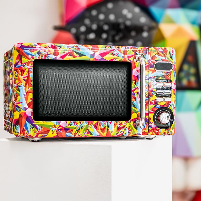 ProClean 5110 Retro Coloring Tech Microondas digital con grill de 20 L y 700 W.