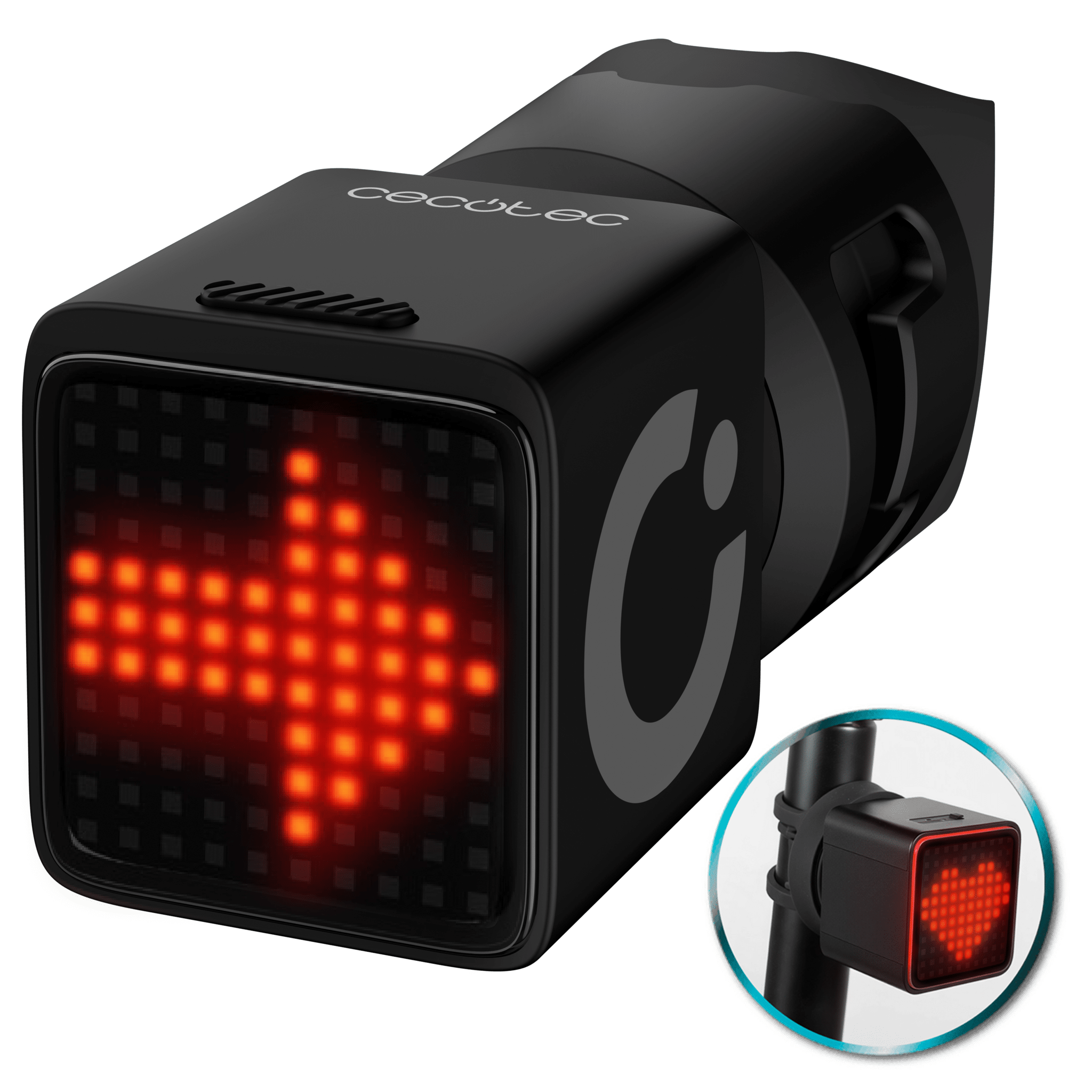 Monkey Home Luce Posteriore Intelligente Per Bici – Con Sensore Di Luce E Movimento, Freno Automatico, USB, IPX6