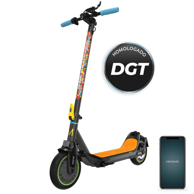 Bongo Serie M30 Connected Coloring Tech Patinete eléctrico con potencia máxima de  700 W y S-Driving System. Con autonomía de hasta 30 km. Certificado por la DGT.
