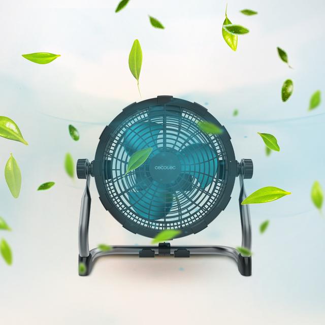 ProIndustry Portable Ventilateur de sol industriel de 10 pouces avec 9 vitesses, batterie de 12000 mAh, sécurité élevée et design solide
