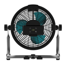 ProIndustry Portable Ventilateur de sol industriel de 10 pouces avec 9 vitesses, batterie de 12000 mAh, sécurité élevée et design solide