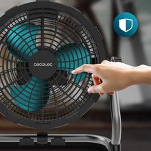 ProIndustry Portable Ventilateur de sol industriel de 10 pouces avec 9 vitesses, batterie de 12000 mAh, sécurité élevée et design solide