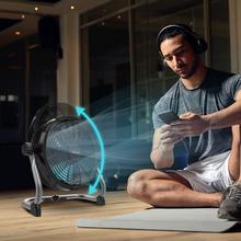ProIndustry Portable Ventilateur de sol industriel de 10 pouces avec 9 vitesses, batterie de 12000 mAh, sécurité élevée et design solide