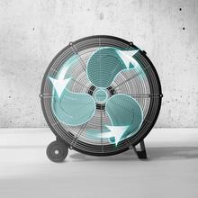 ProIndustry 2000 Ventilador de Suelo Industrial de 20” con Potencia de 120 W, 3 Velocidades, Aspas de Aluminio, Alta Seguridad y Fácil Transporte