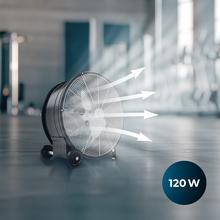 ProIndustry 2000 Ventilador de Suelo Industrial de 20” con Potencia de 120 W, 3 Velocidades, Aspas de Aluminio, Alta Seguridad y Fácil Transporte