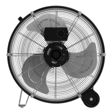 ProIndustry 2000 Ventilador de Suelo Industrial de 20” con Potencia de 120 W, 3 Velocidades, Aspas de Aluminio, Alta Seguridad y Fácil Transporte