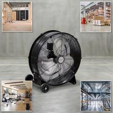 ProIndustry 2000 Ventilador de Suelo Industrial de 20” con Potencia de 120 W, 3 Velocidades, Aspas de Aluminio, Alta Seguridad y Fácil Transporte