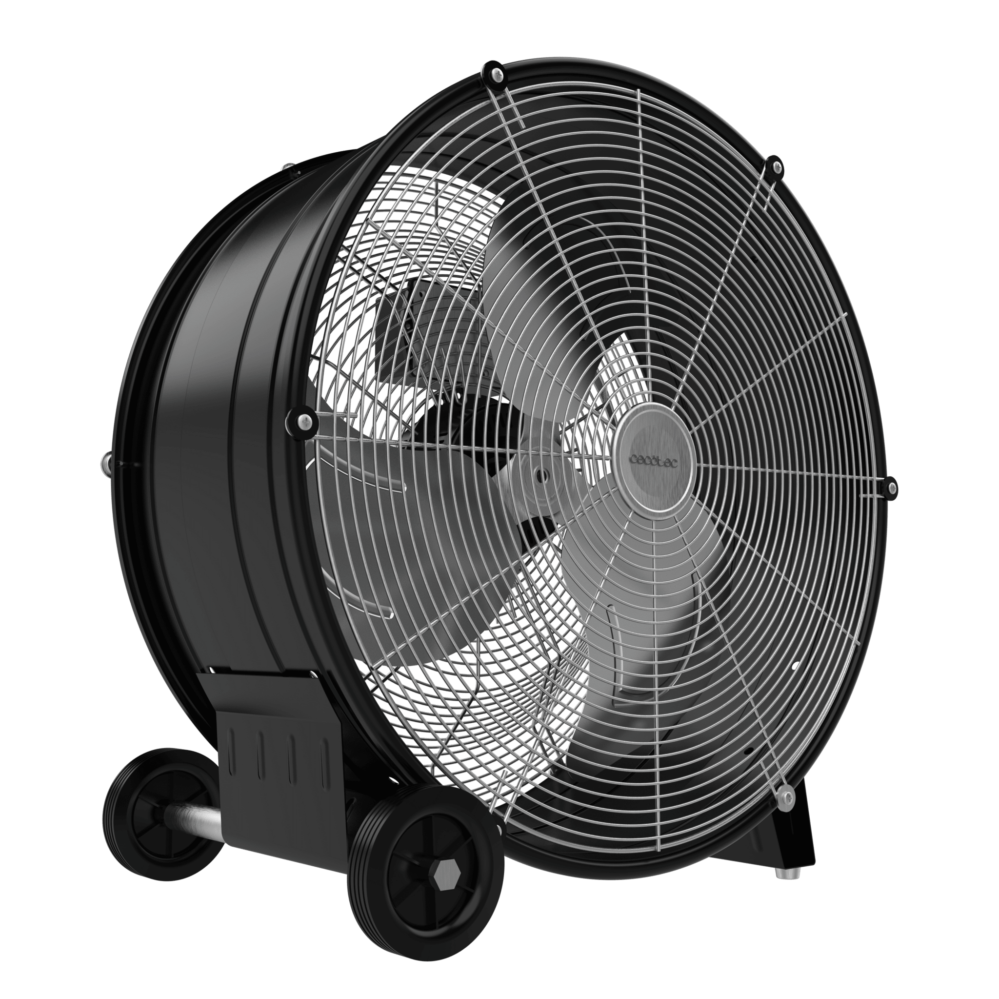 Ventilador Cecotec ProIndustry 2000 con ruedas vista lateral