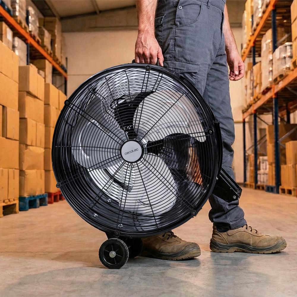 Ventilador Cecotec ProIndustry 2000 con asa y ruedas para transporte