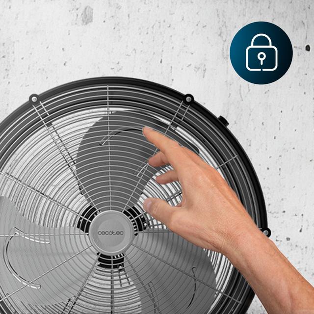 ProIndustry 2000 Ventilador de Suelo Industrial de 20” con Potencia de 120 W, 3 Velocidades, Aspas de Aluminio, Alta Seguridad y Fácil Transporte