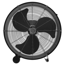 ProIndustry 2400 Ventilatore industriale da 24" con potenza di 180 Watt, 3 velocità, pale in alluminio, alta sicurezza e facilità di trasporto